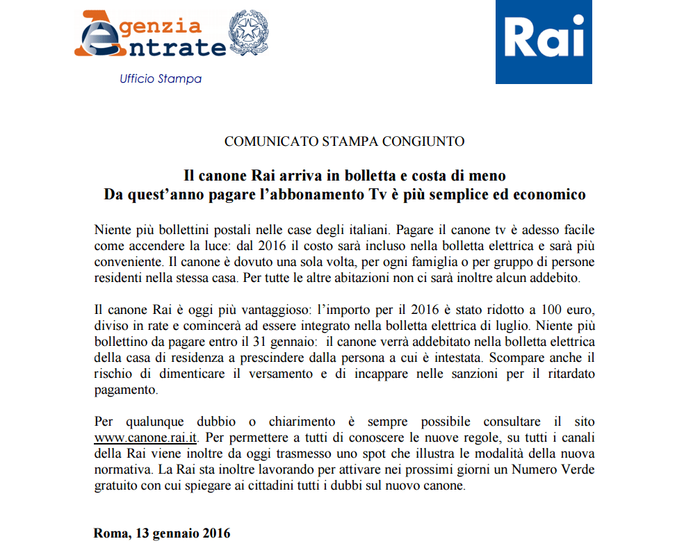 Canone rai su bolletta della luce: come e quando si paga tasse ... Abbonamento rai costo