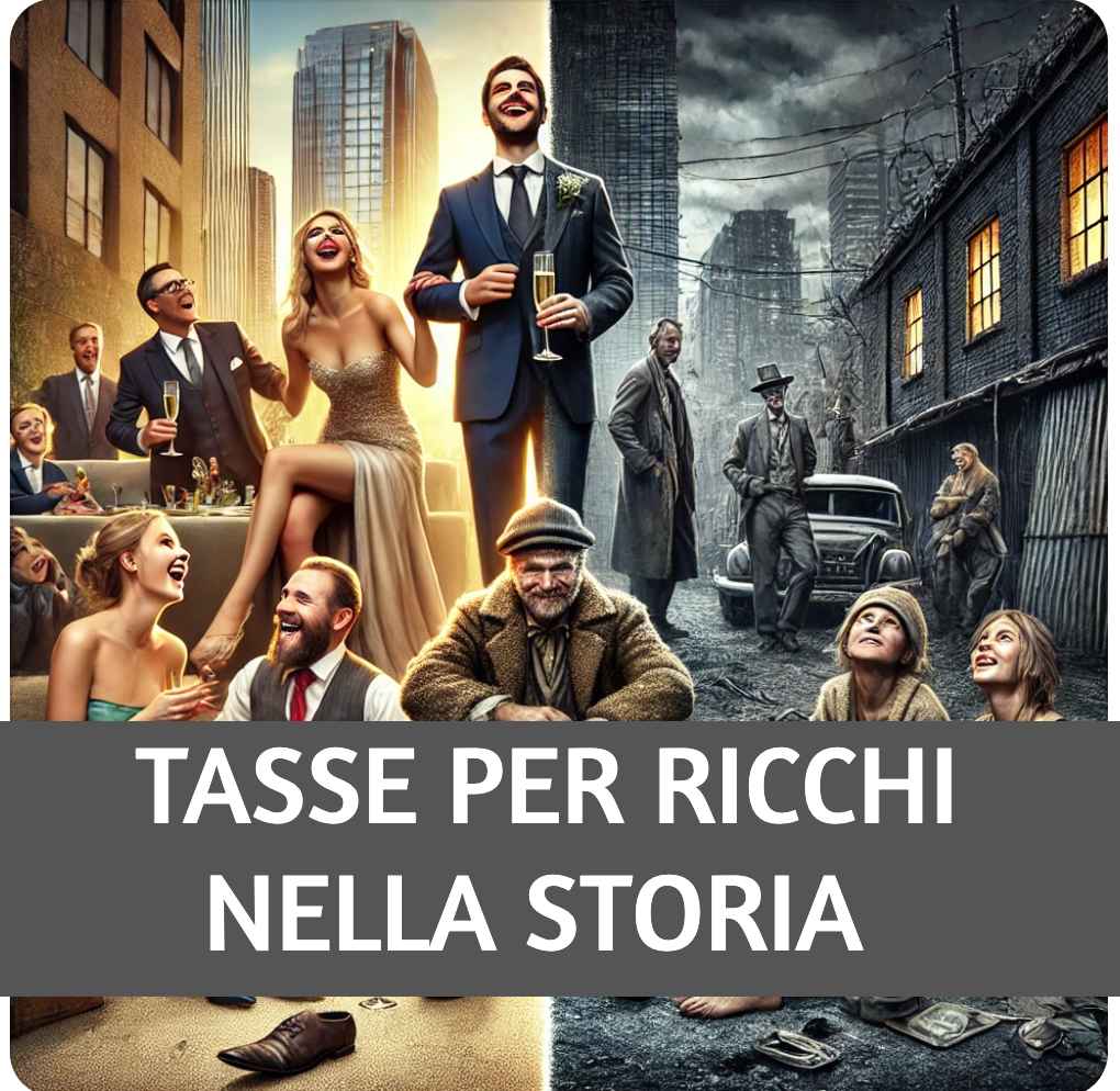 Tasse per Ricchi nell'Antica Roma, nel Medioevo, negli States e in Italia